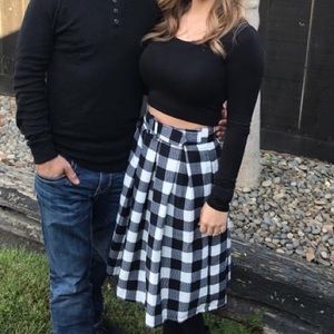 Black and White Skirt